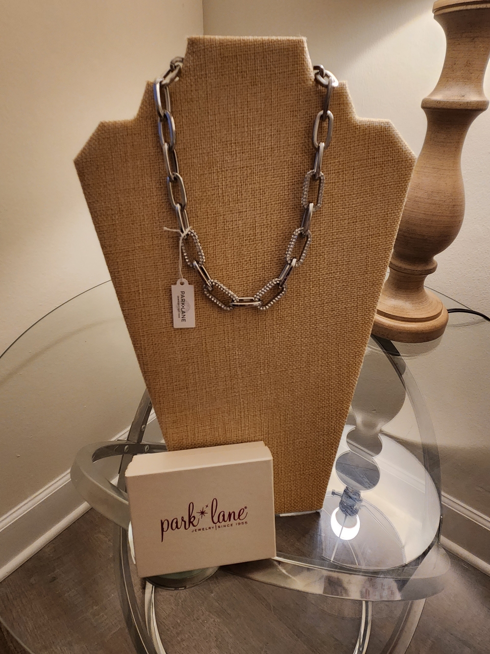 Park Lane Polished Silver Link Necklace